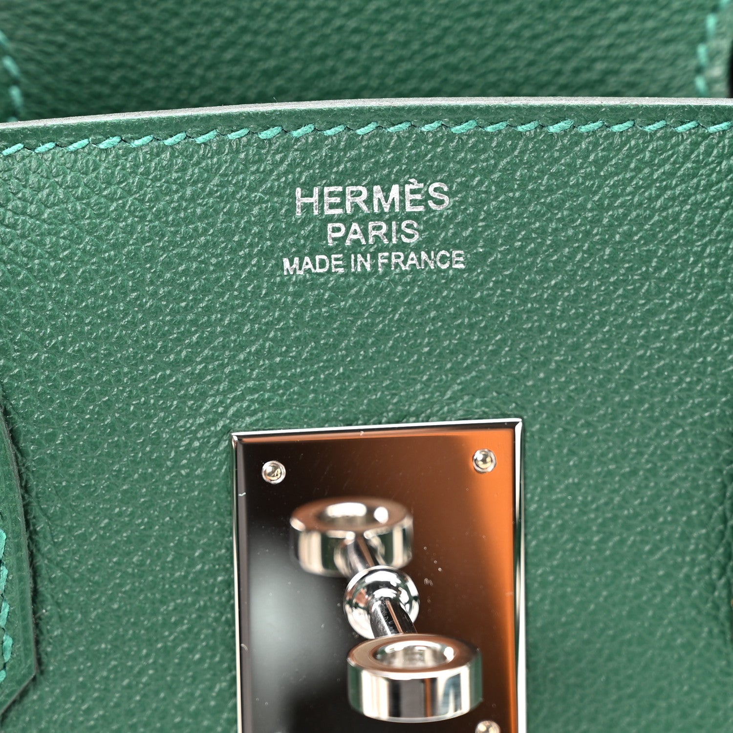 Hermes Evercolor Shoulder Birkin Light 29 Vert Moyen 6 of 11