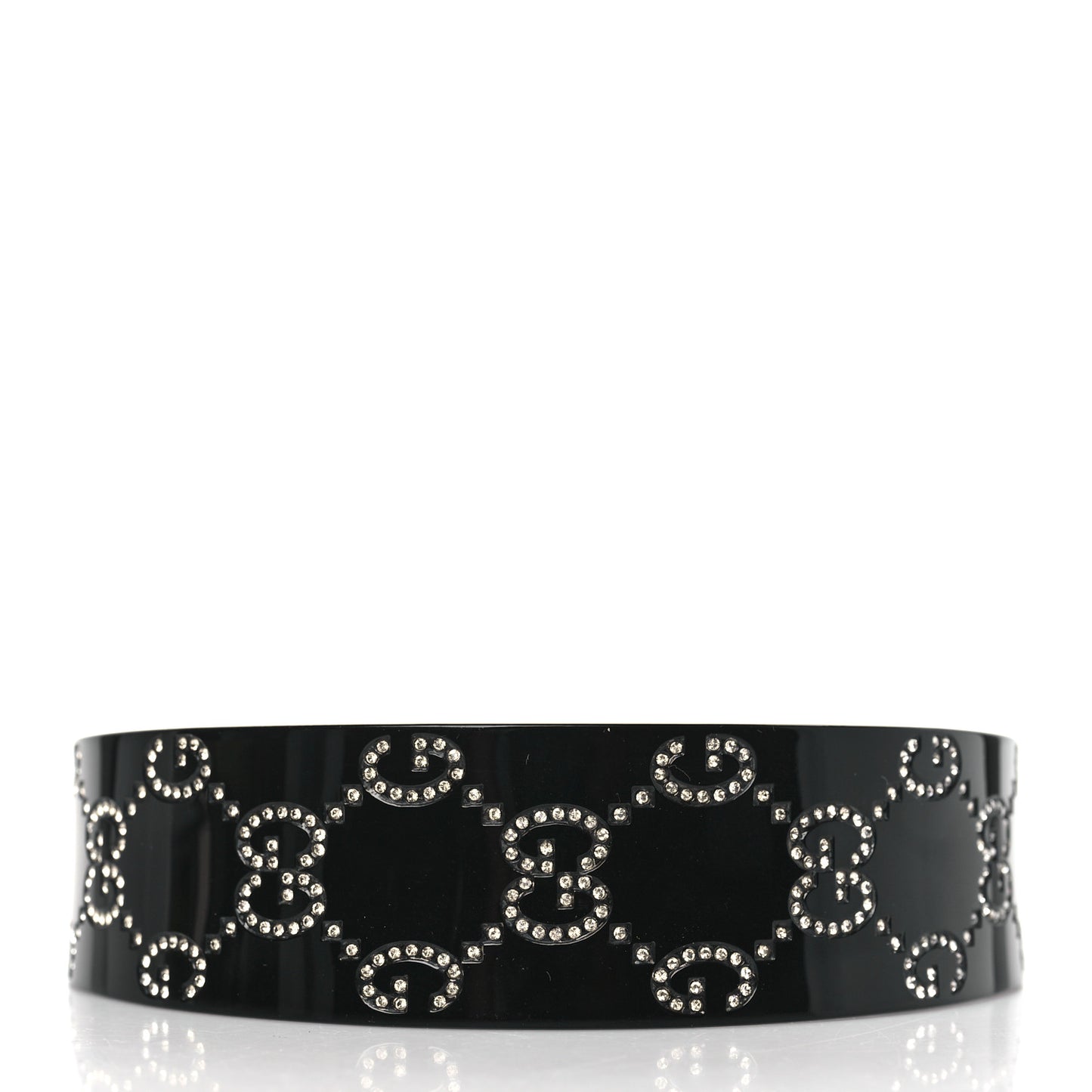 Resin GG Crystals Headband Black