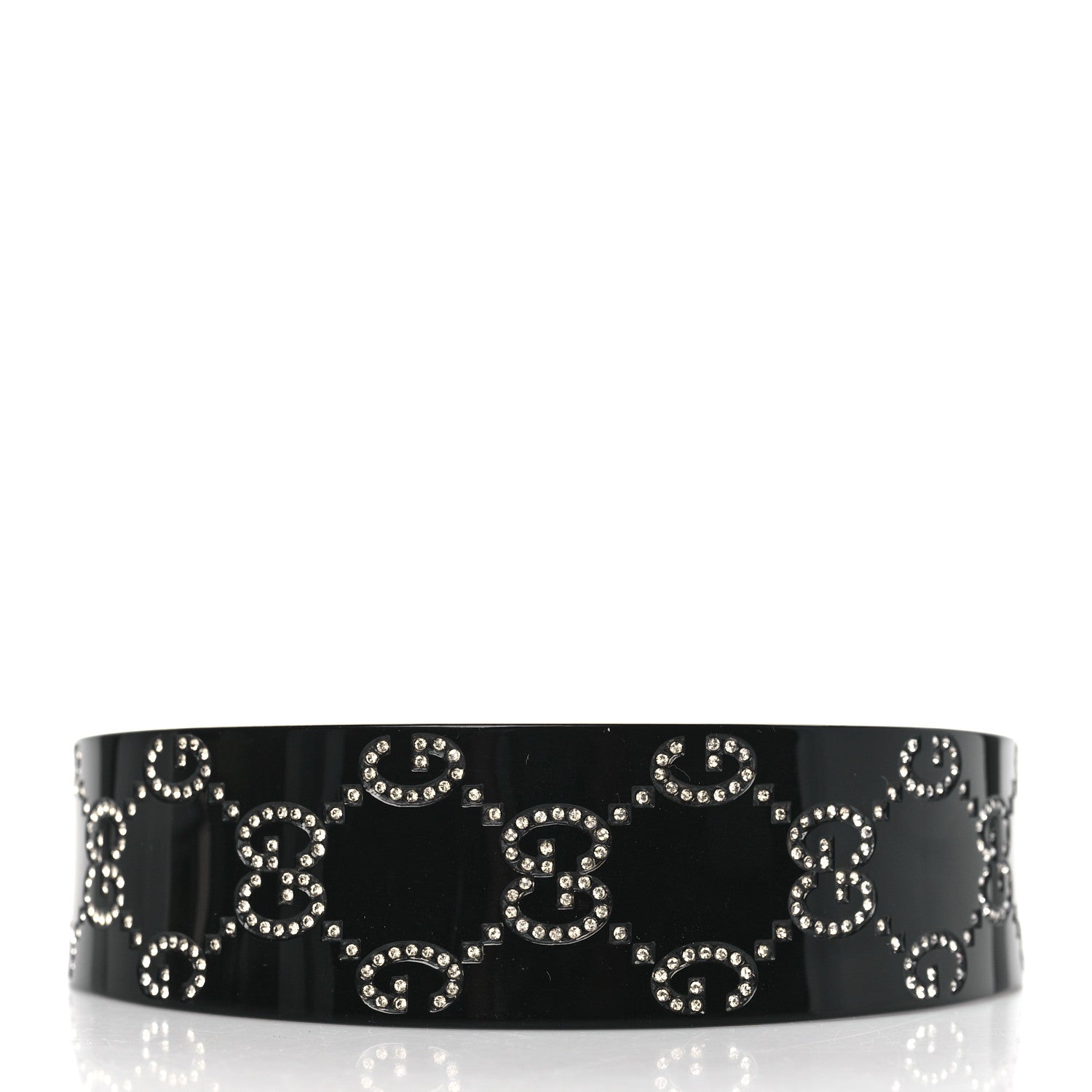 Gucci Resin GG Crystals Headband Black 3 of 5