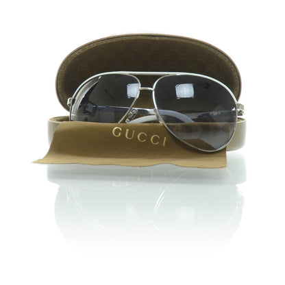 Gucci Aviator Sunglasses 1827S White Silver 8 of 8