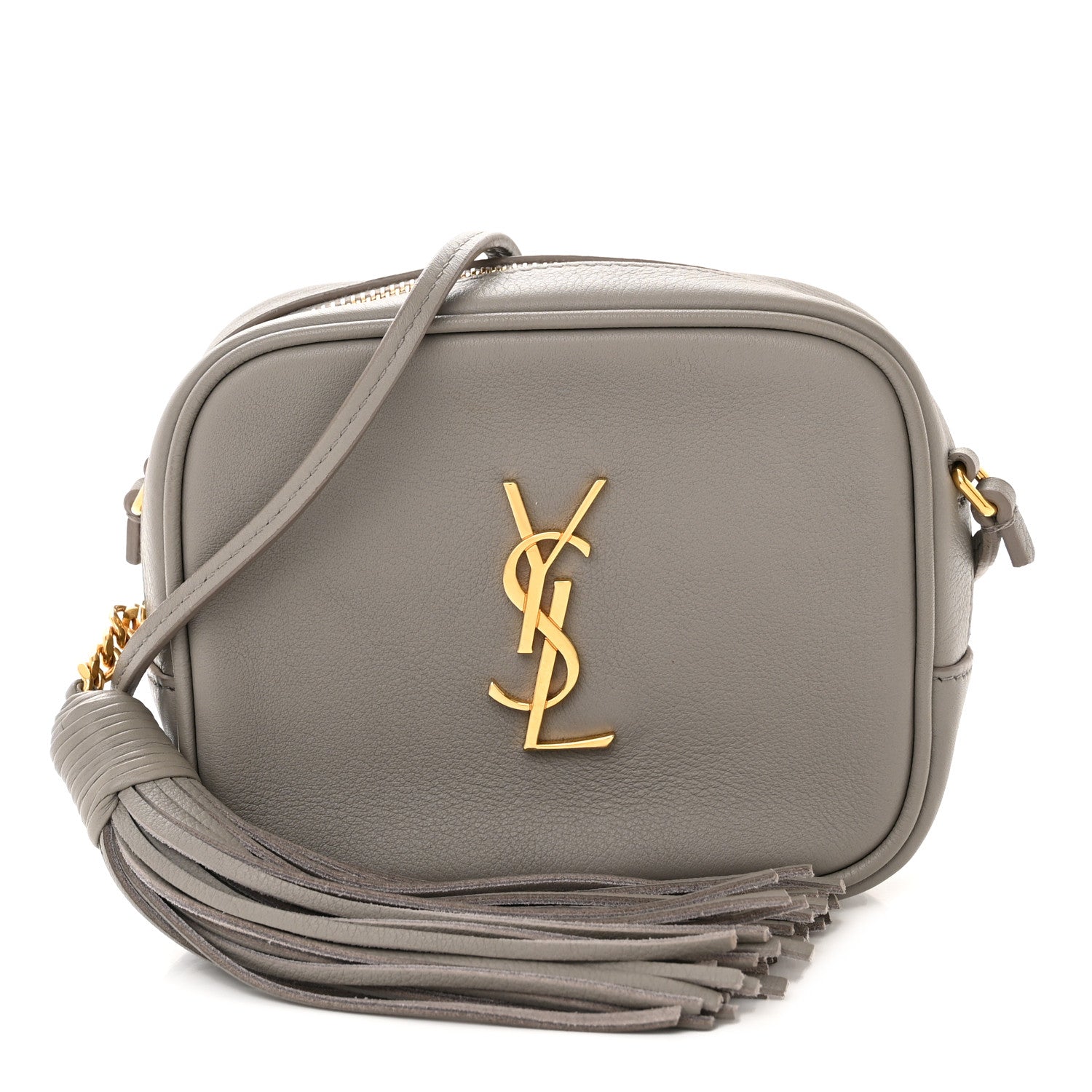 Saint Laurent Nappa Monogram Blogger Bag Oyster Grey 1 of 12