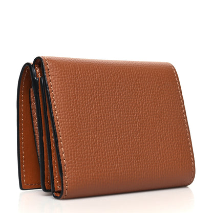 Loewe Grained Calfskin Anagram Trifold Wallet Tan 3 of 11