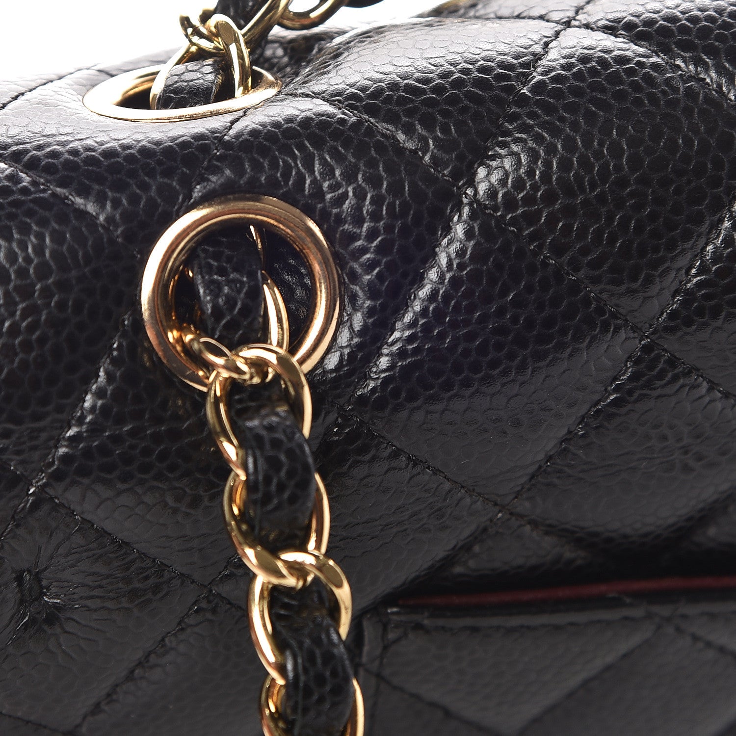 Chanel Caviar Quilted Medium Double Flap Black 16 of 17