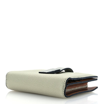 Loewe Grained Calfskin Compact Zip Wallet Marble Green Ash 4 of 10