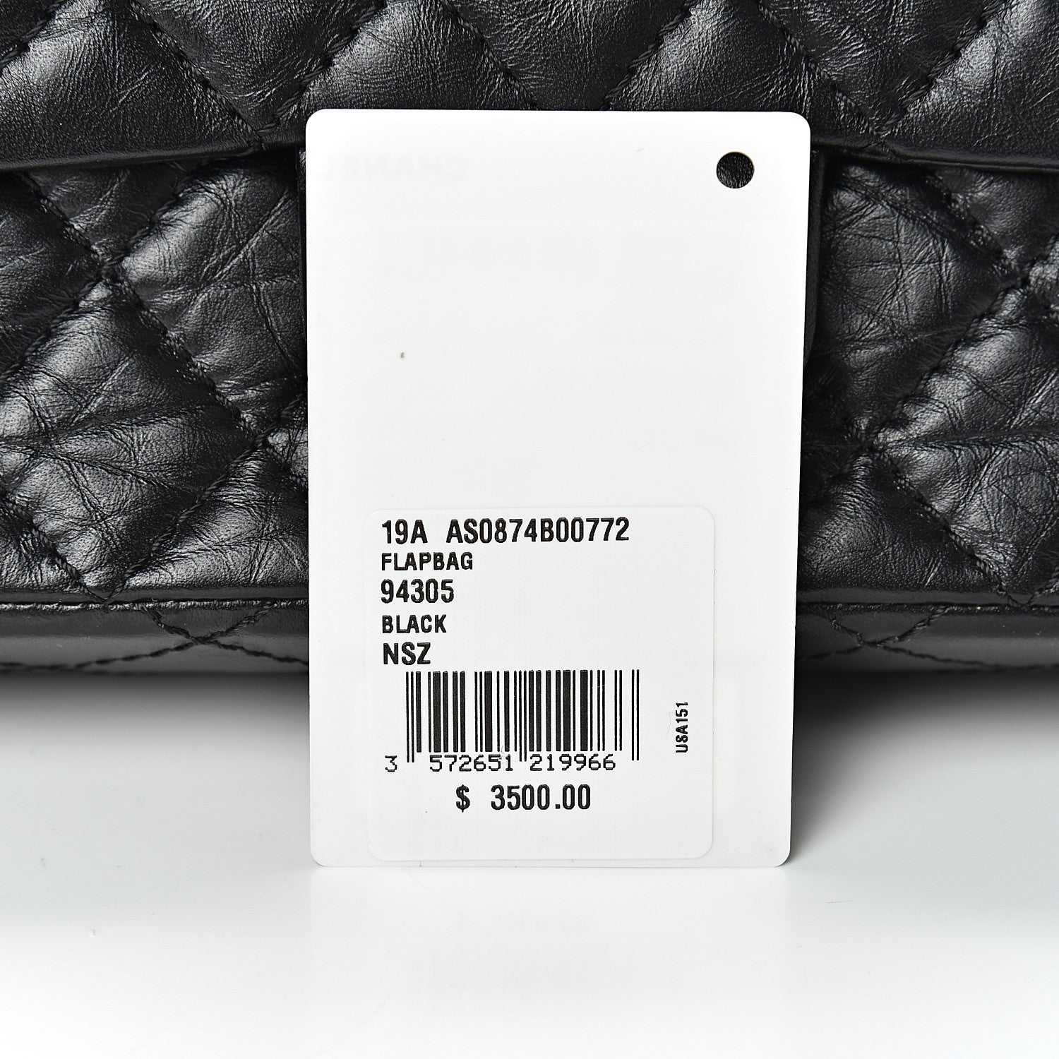 Chanel Aged Calfskin Quilted 2.55 Reissue Mini Flap Black 11 of 13
