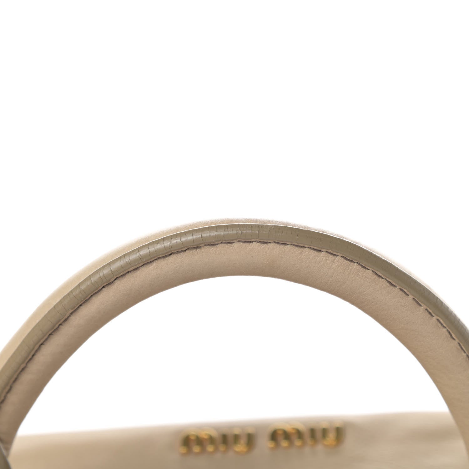 Miu Miu Vitello Medium Bow Bag Beige 16 of 18
