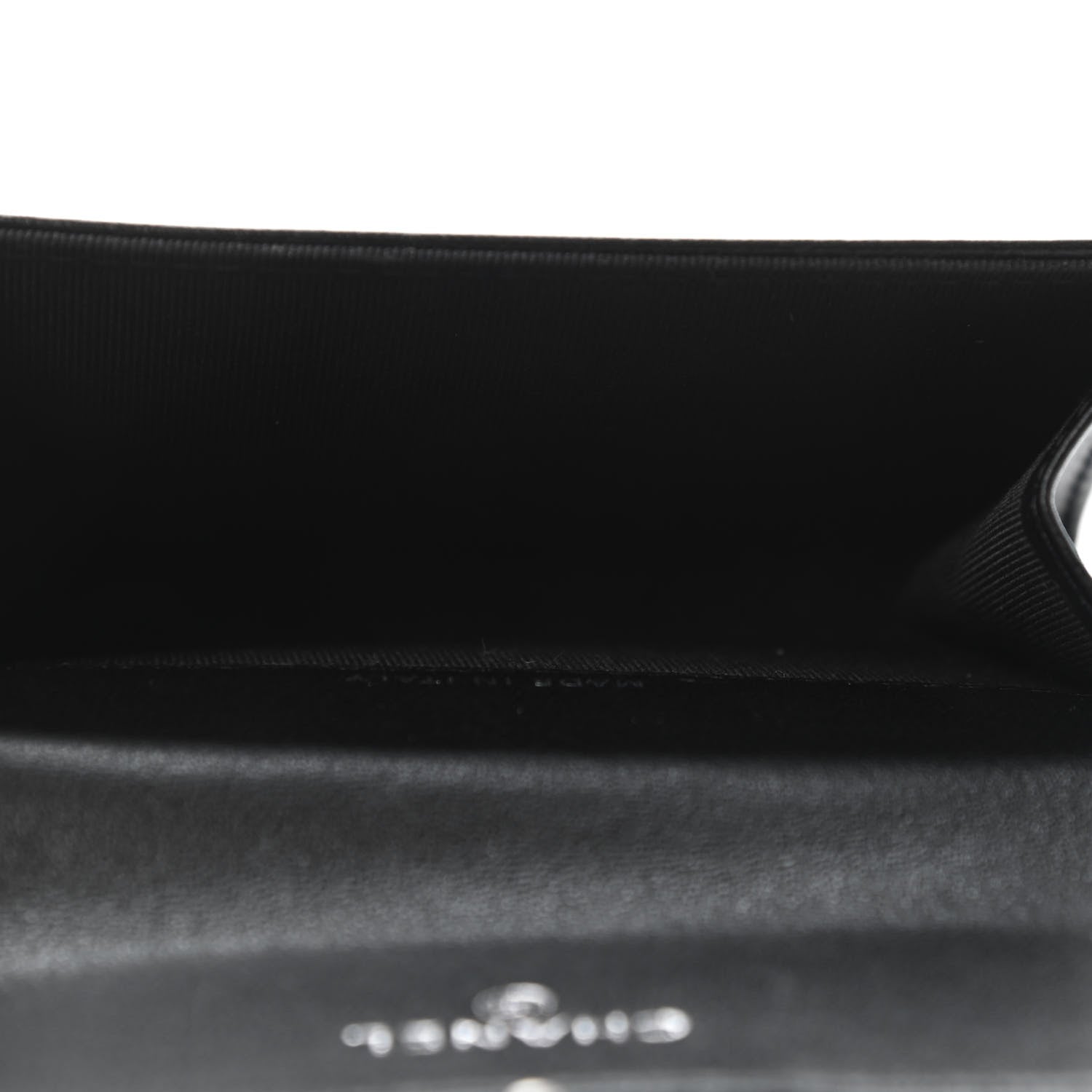 Chanel Lambskin Quilted Flap Card Holder Wallet So Black 4 of 4