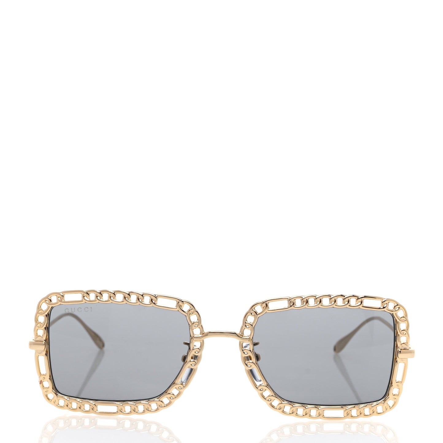 Rectangle Chain Sunglasses GG1112S Gold