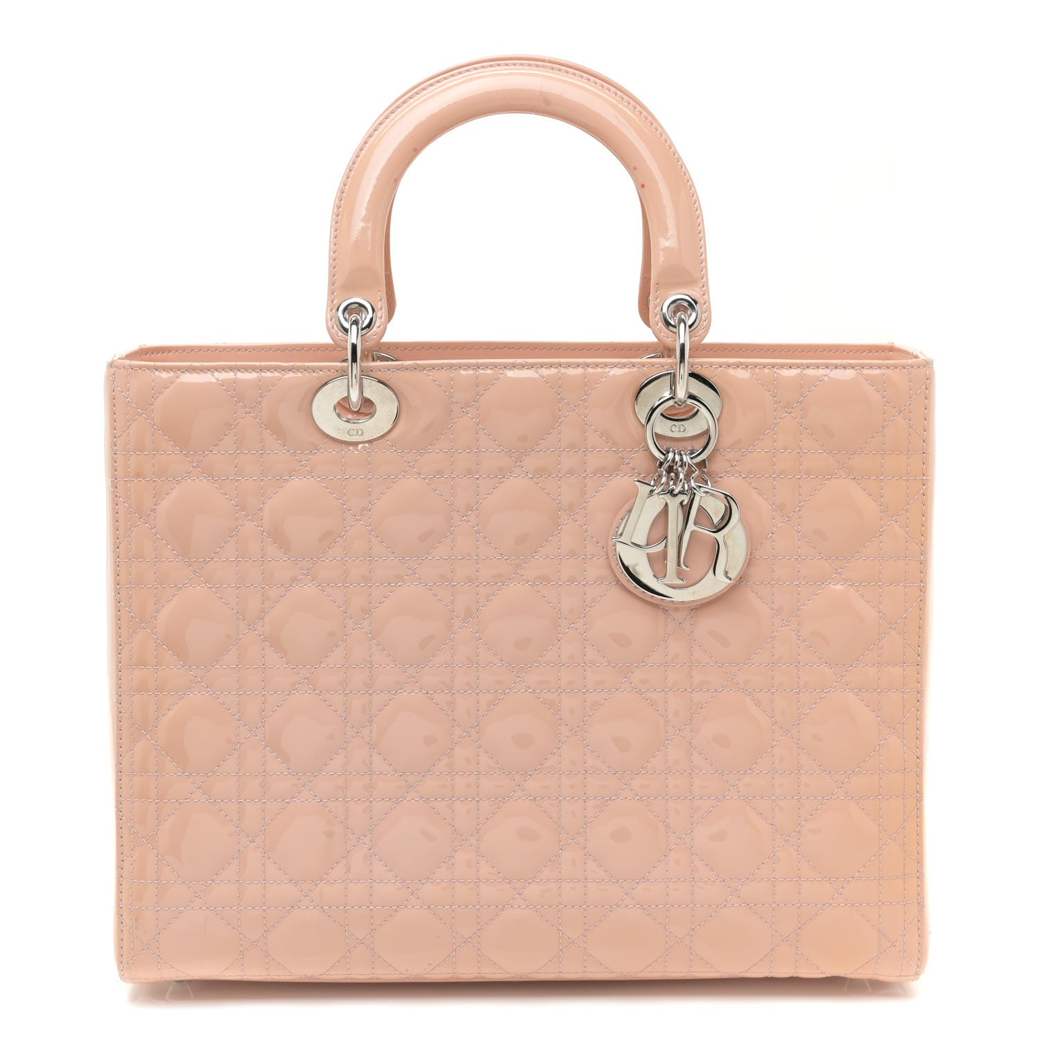 Christian Dior Patent Cannage Large Lady Dior Light Pink 1 of 18