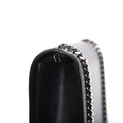 Saint Laurent Grain De Poudre Small Monogram Kate Satchel Black 11 of 14