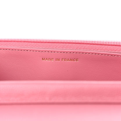 Chanel Caviar Quilted Wallet On Chain WOC Dark Pink 7 of 11