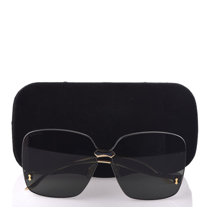 Gucci Rimless Sunglasses GG0352S Gold 8 of 8