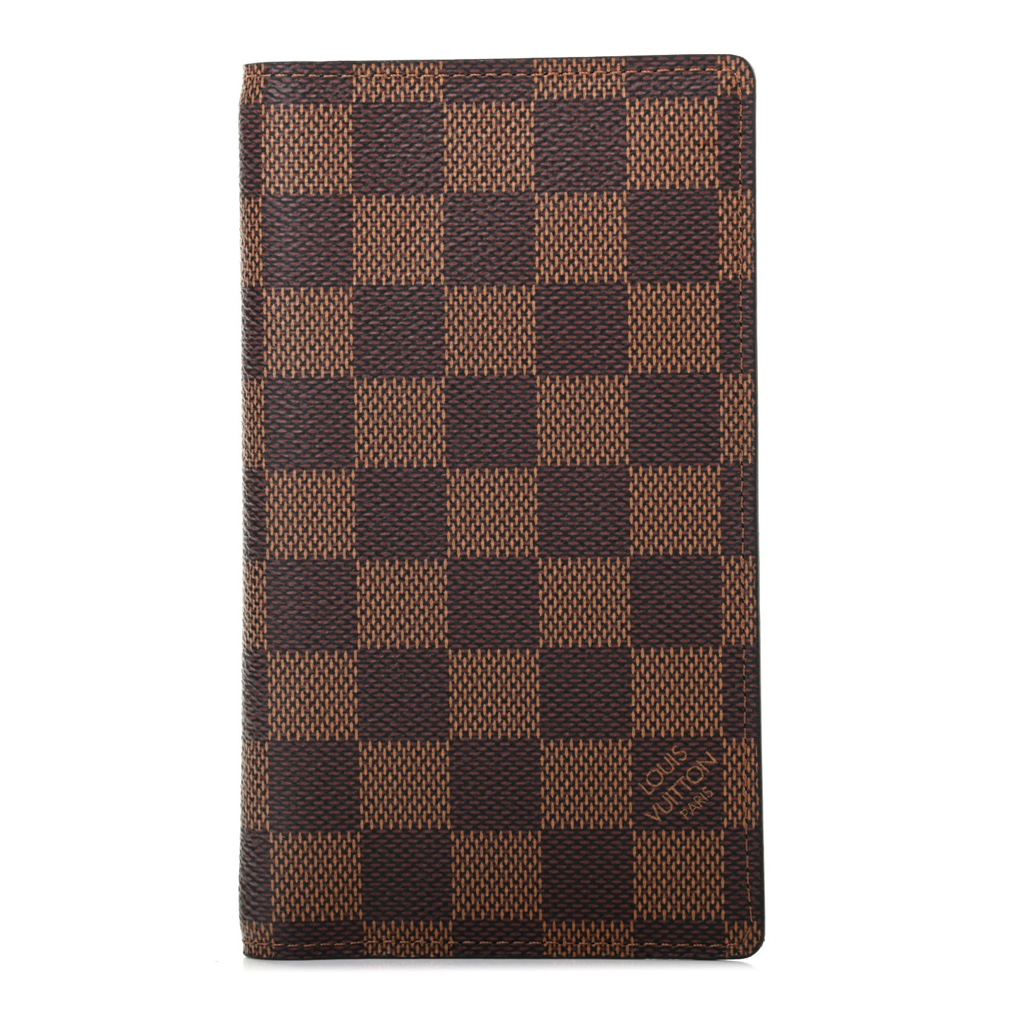 Damier Ebene Checkbook Cover Wallet