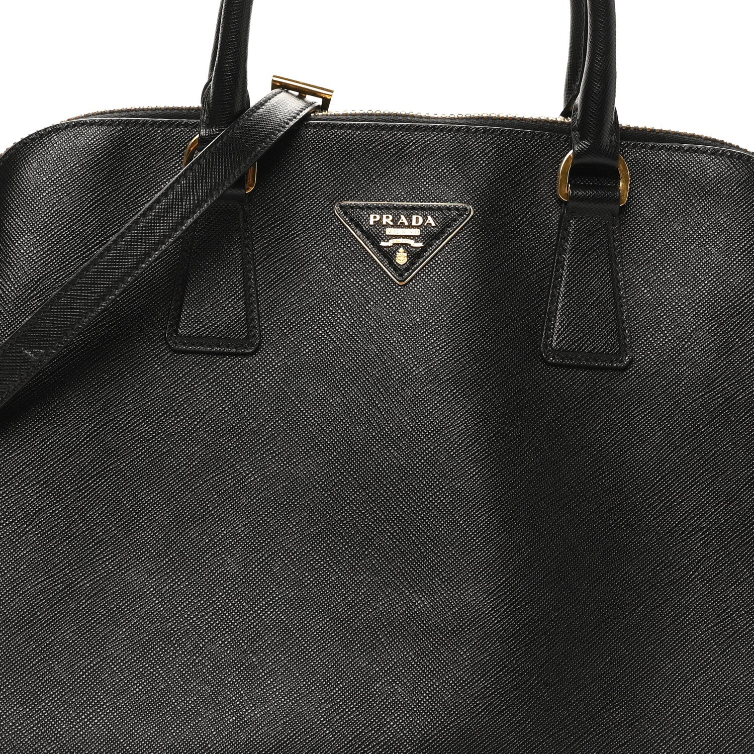 Prada Saffiano Lux Medium Promenade Tote Black 7 of 9