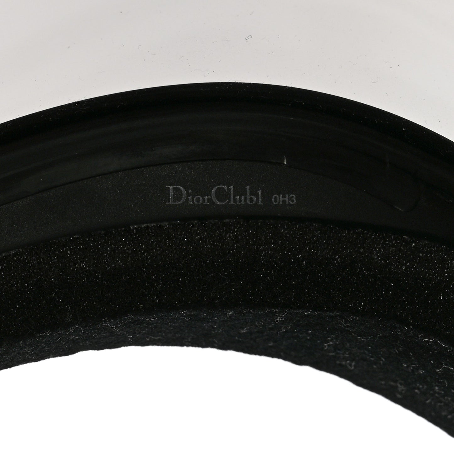 Mirrored DiorClub1 Sun Visor Black