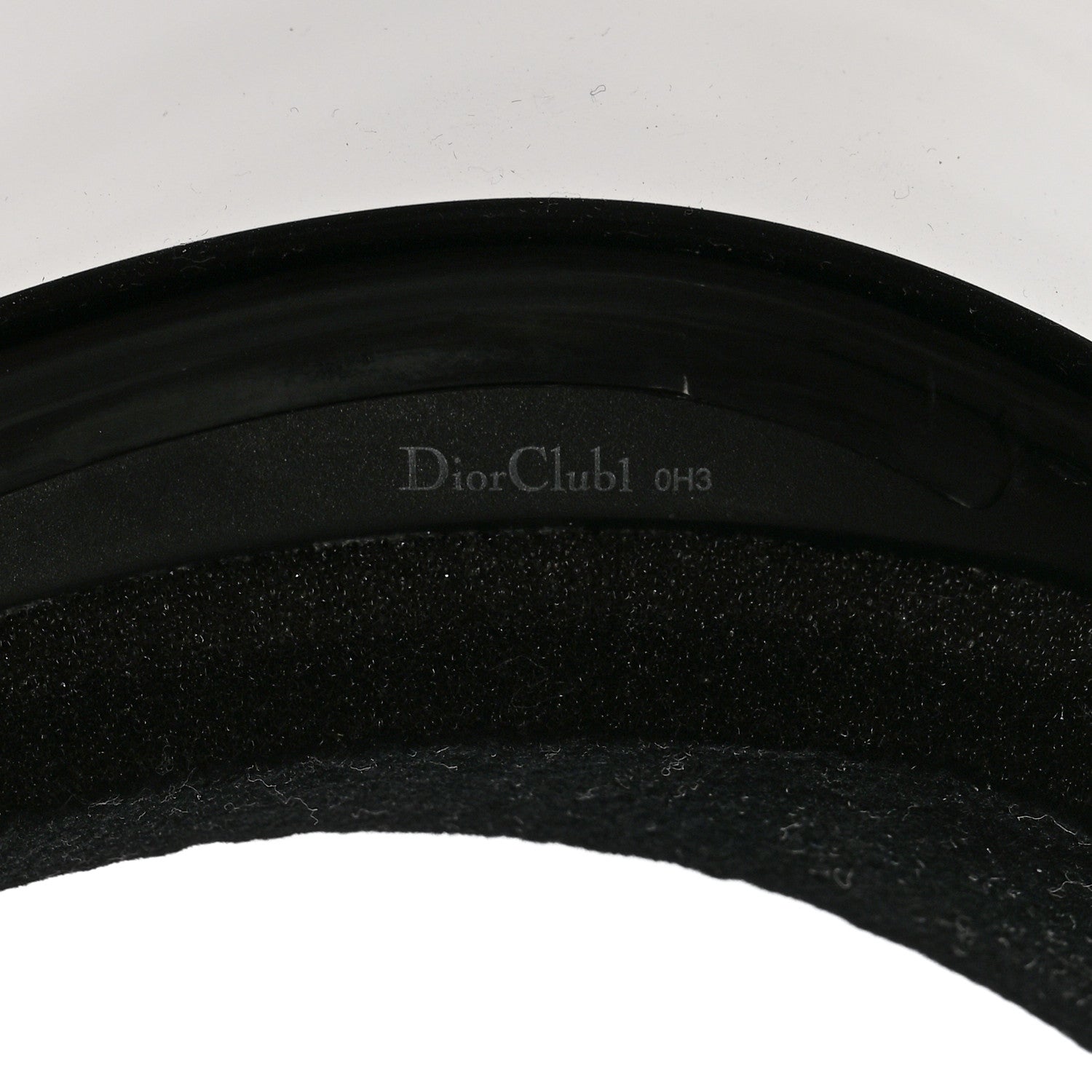 Christian Dior Mirrored DiorClub1 Sun Visor Black 9 of 10