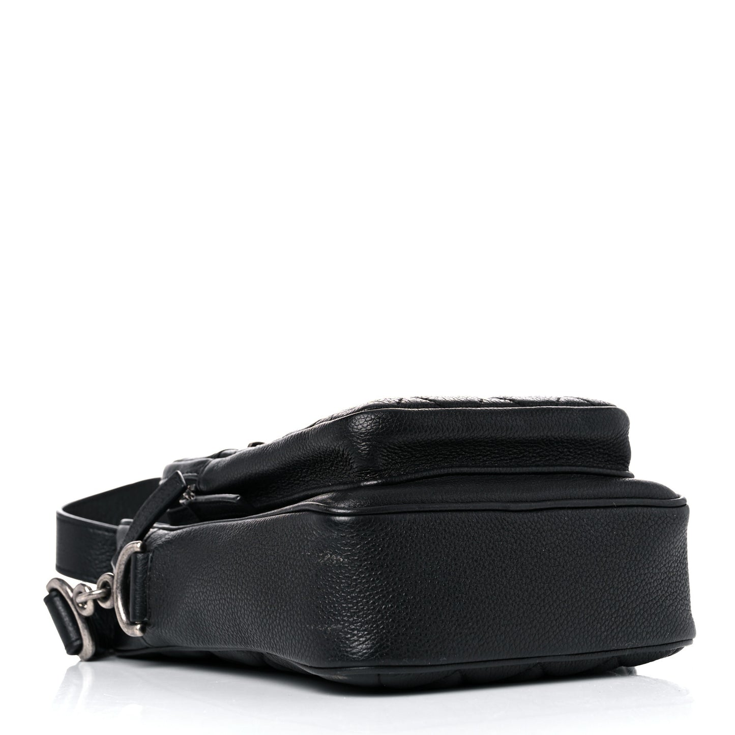 Calfskin Business Trip Vertical Camera Case Black