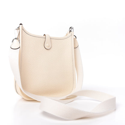 Hermes Taurillon Clemence Amazone Evelyne TPM Nata Craie 3 of 10