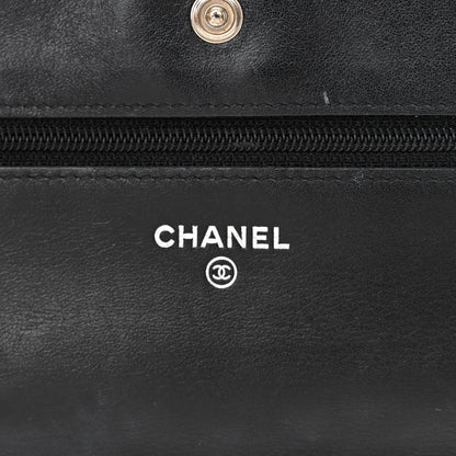 Chanel Patent Quilted Brilliant Wallet On Chain WOC Black 6 of 13