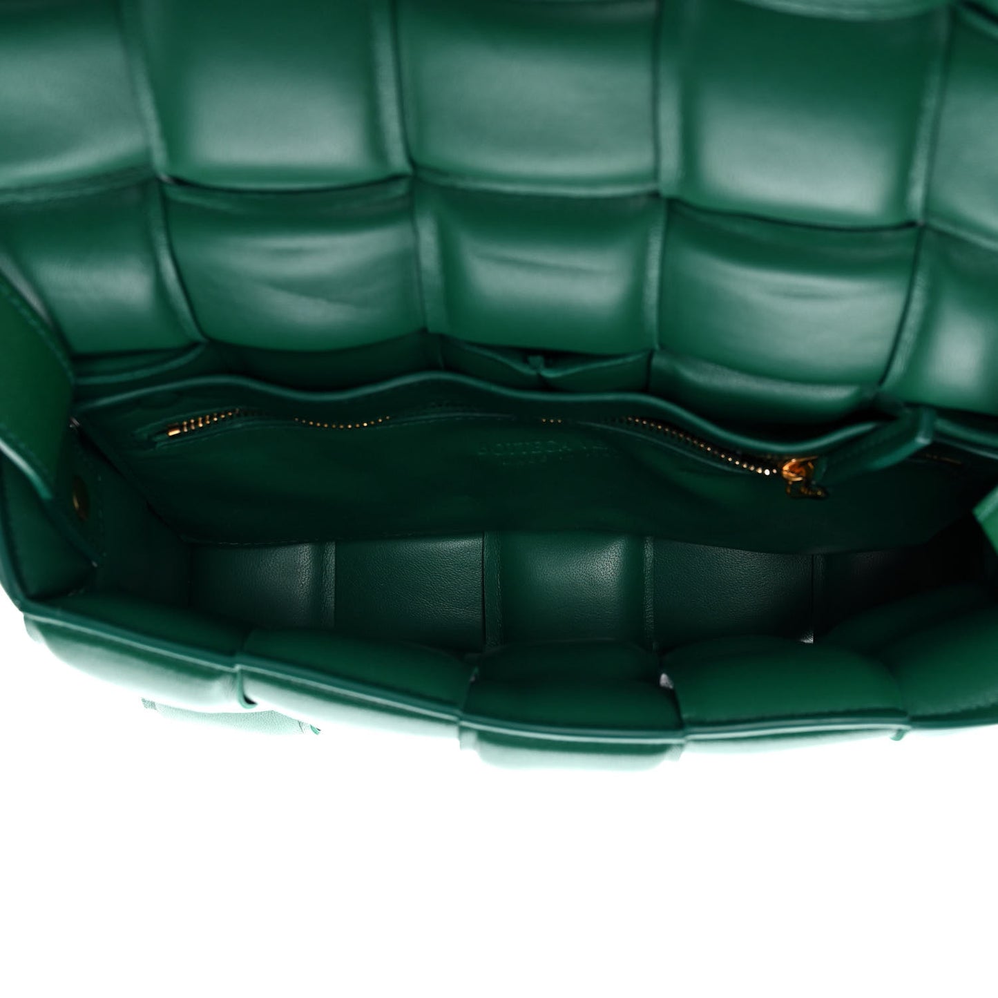 Nappa Maxi Intreccio Padded Cassette Crossbody Bag Racing Green