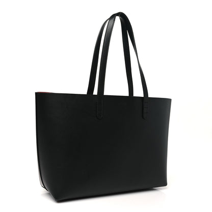 Mansur Gavriel Calfskin Small Shopping Tote Black Flamma 4 of 11