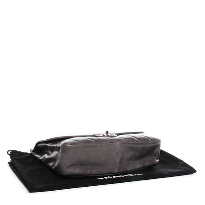 Chanel Glazed Calfskin Quilted Small CC Delivery Tote Grey 4 of 8