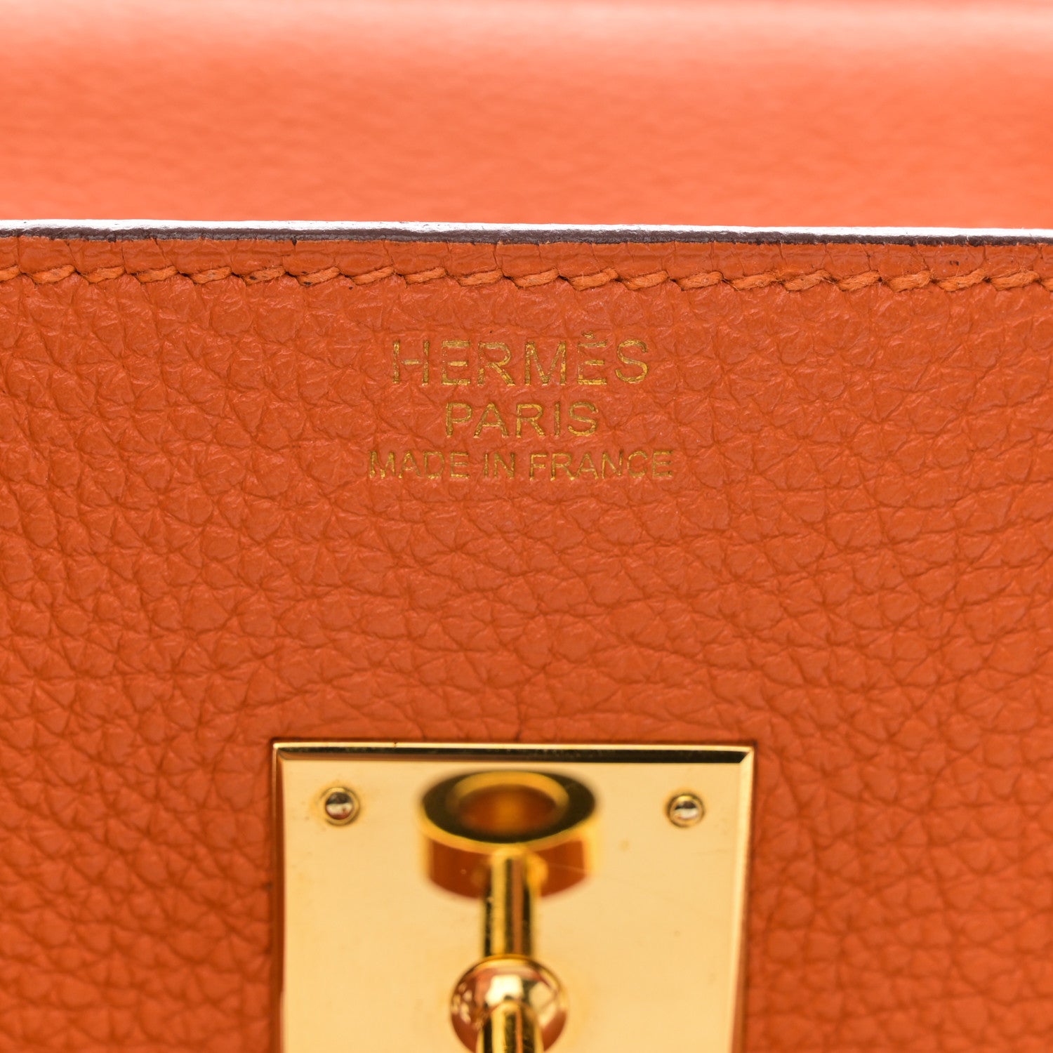 Hermes Togo Birkin 30 Orange 6 of 13
