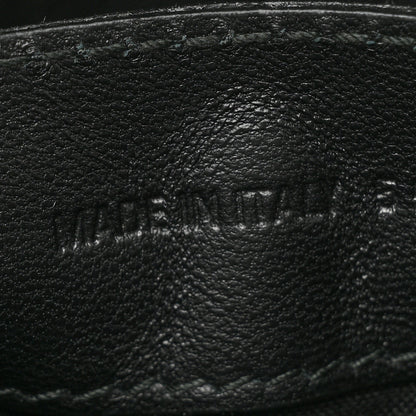 Balenciaga Calfskin Crocodile Embossed XXS Ville Top Handle Bag White Black 9 of 12