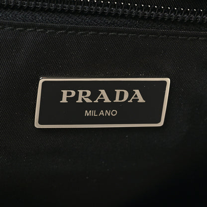 Prada Tessuto Hibiscus Print Double Buckle Backpack Black Rosso 6 of 9