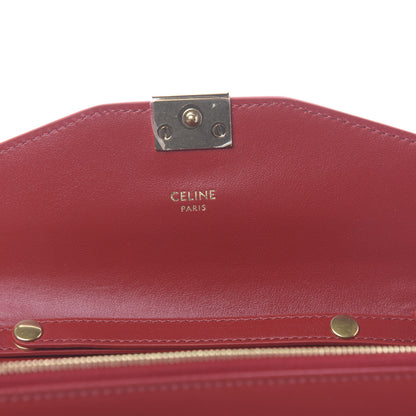 Celine Calfskin C Wallet On Chain Bag Red 7 of 10