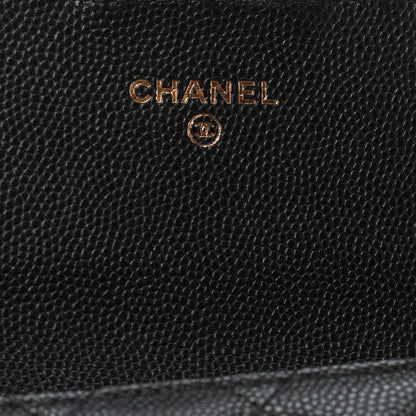 Chanel Caviar Quilted Medium Flap Wallet Black 6 of 9