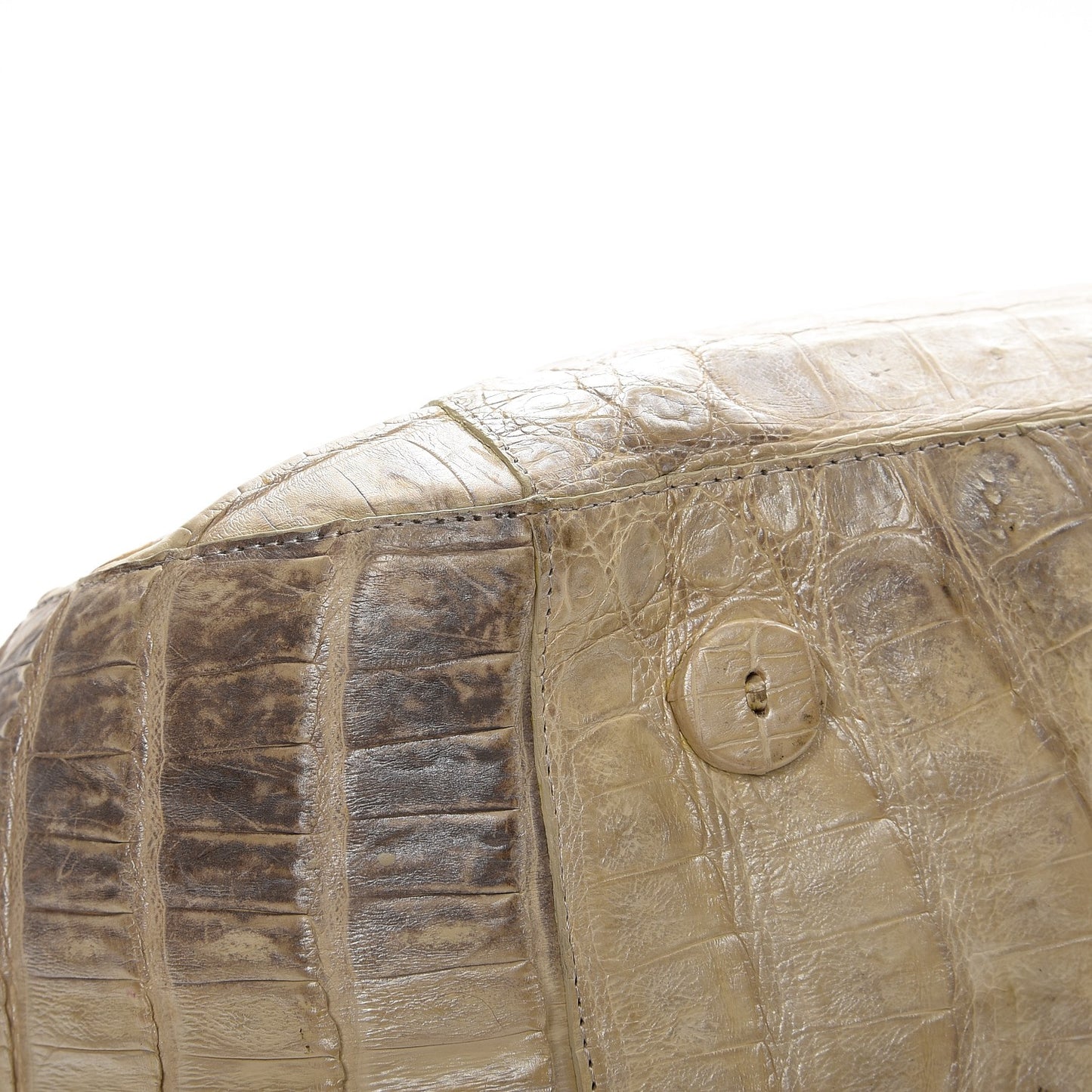 Crocodile Tote Silver