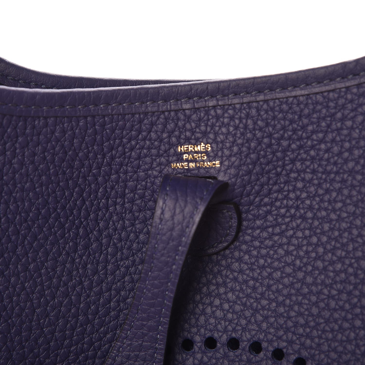 Hermes Taurillon Clemence Evelyne TPM Bleu Encre 6 of 8