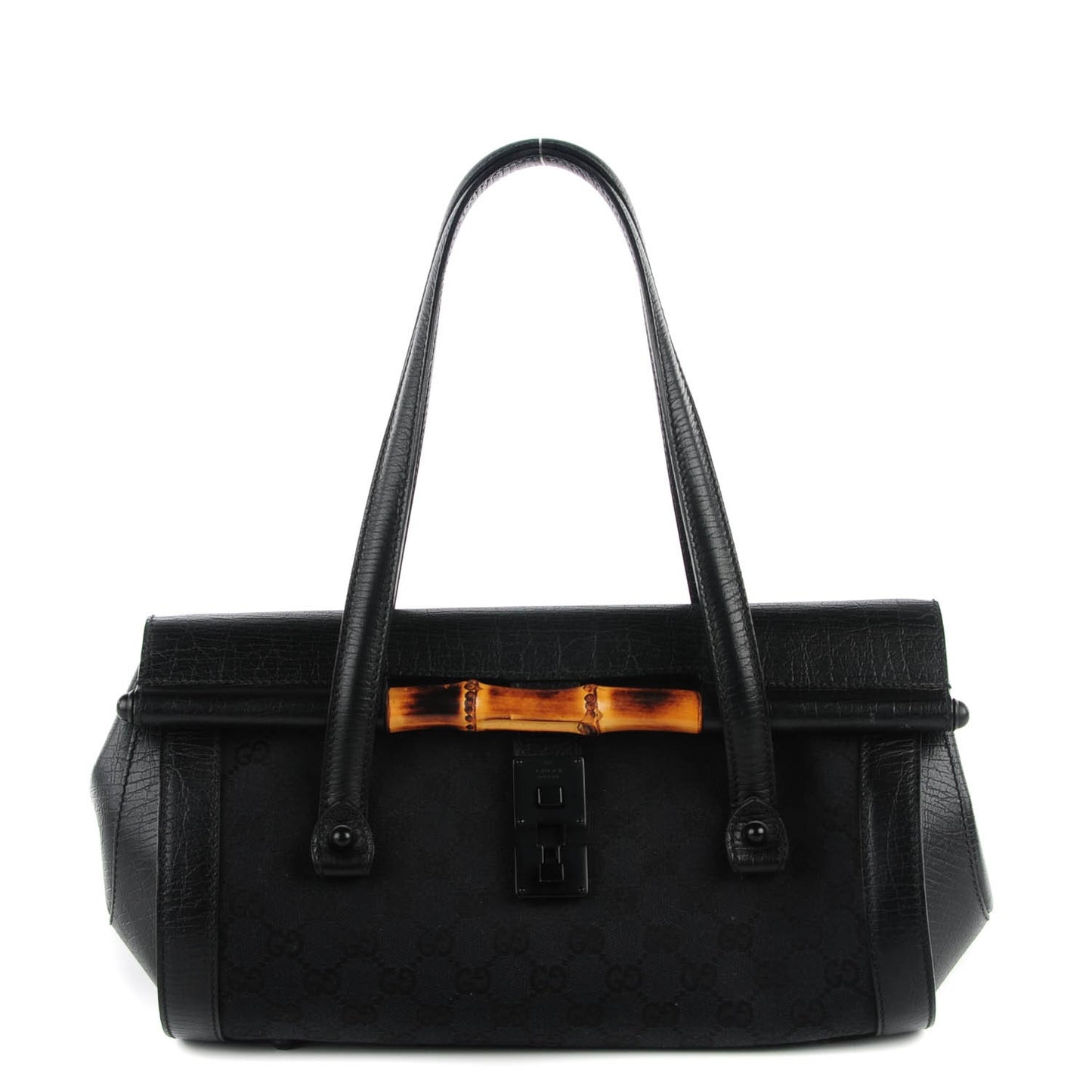 Monogram Bamboo Bullet Bag Black