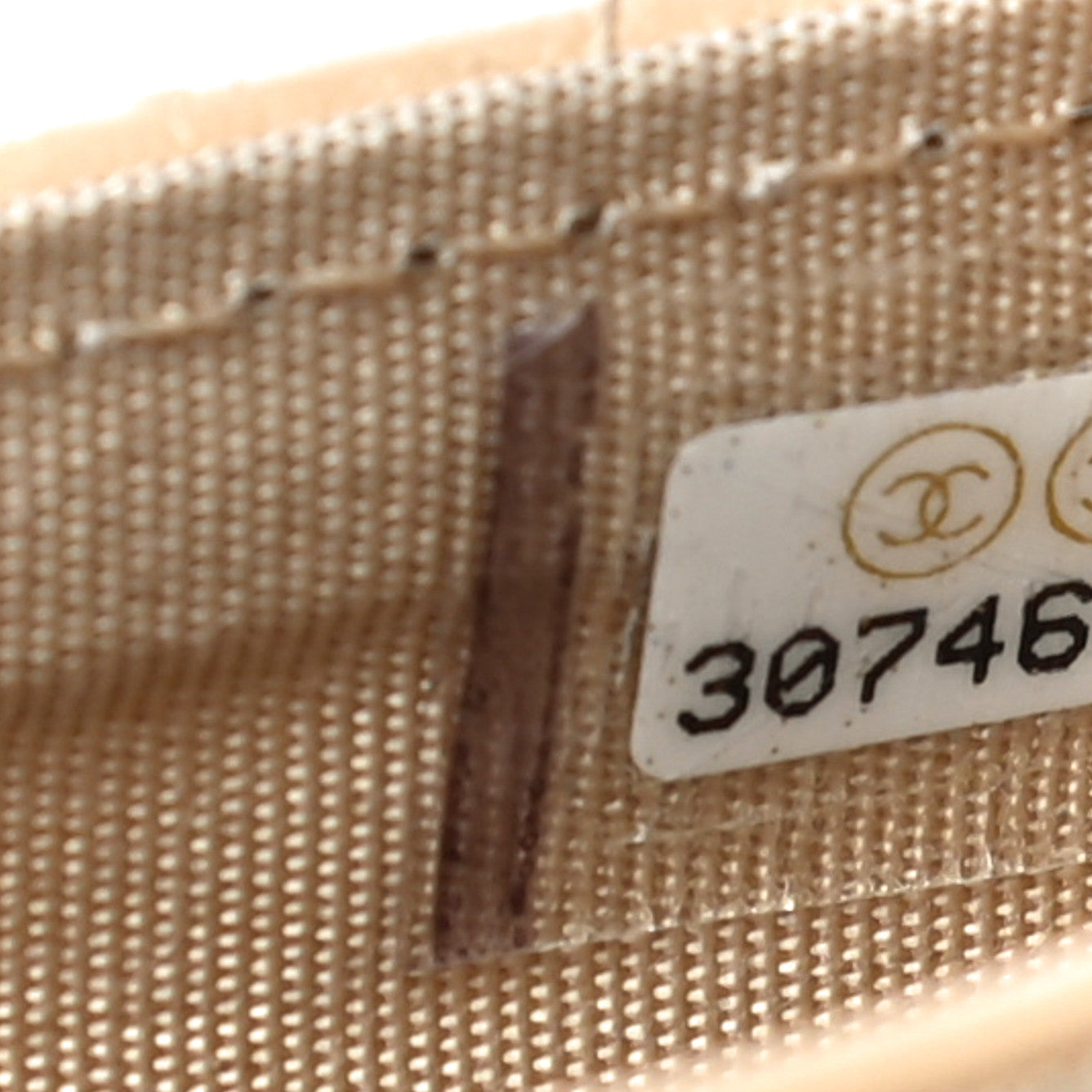 Chanel Shiny Goatskin Quilted Chanel 19 Flap Card Holder Beige 8 of 12