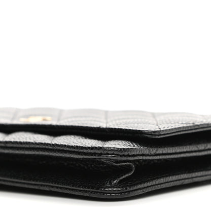 Chanel Caviar Quilted Wallet On Chain WOC Black 11 of 11