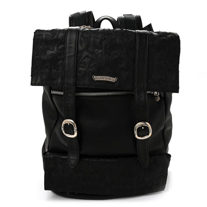 Chrome Hearts Calfskin Cross Patch Moto Backpack Black 1 of 11