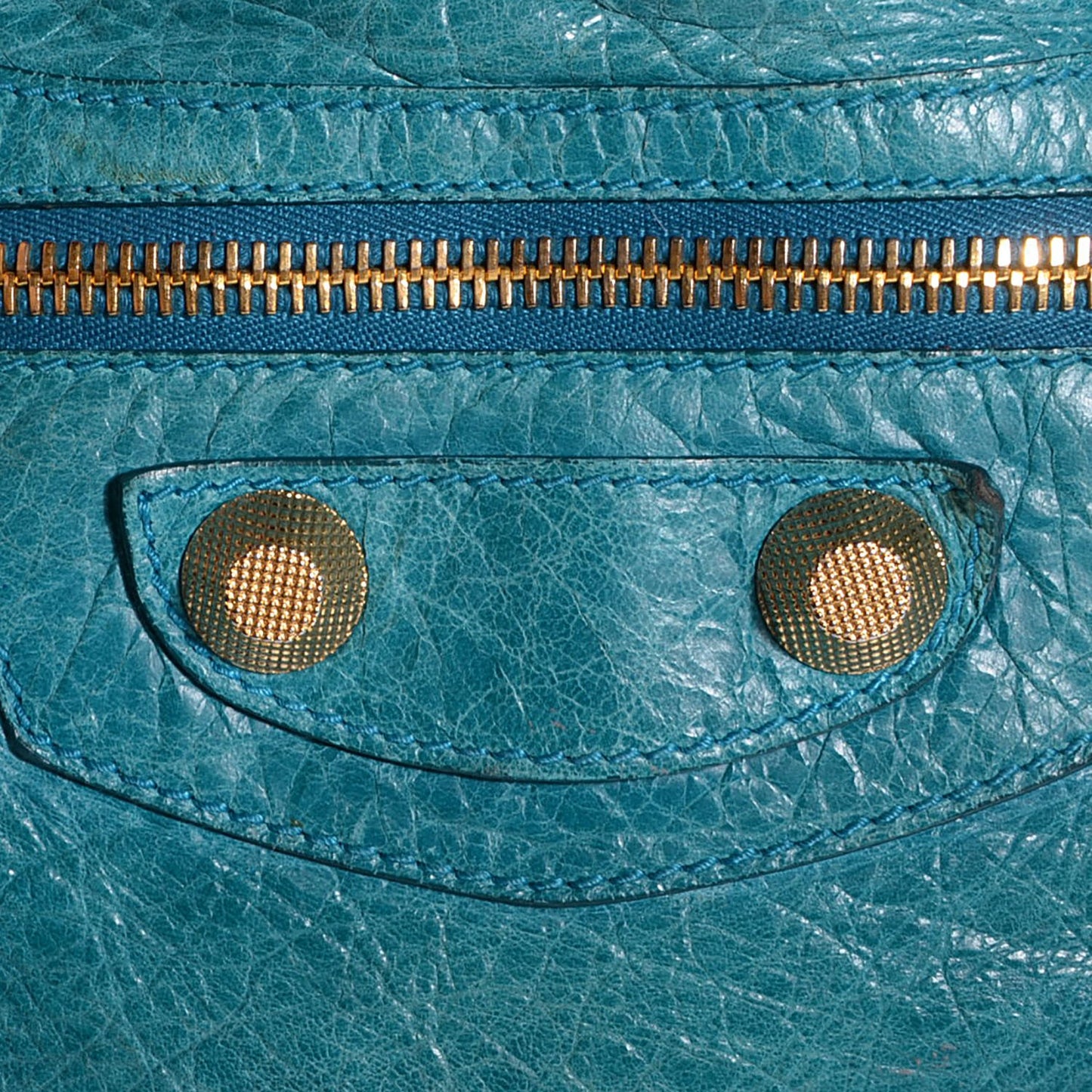 Agneau Giant 21 Gold Hardware City Turquoise