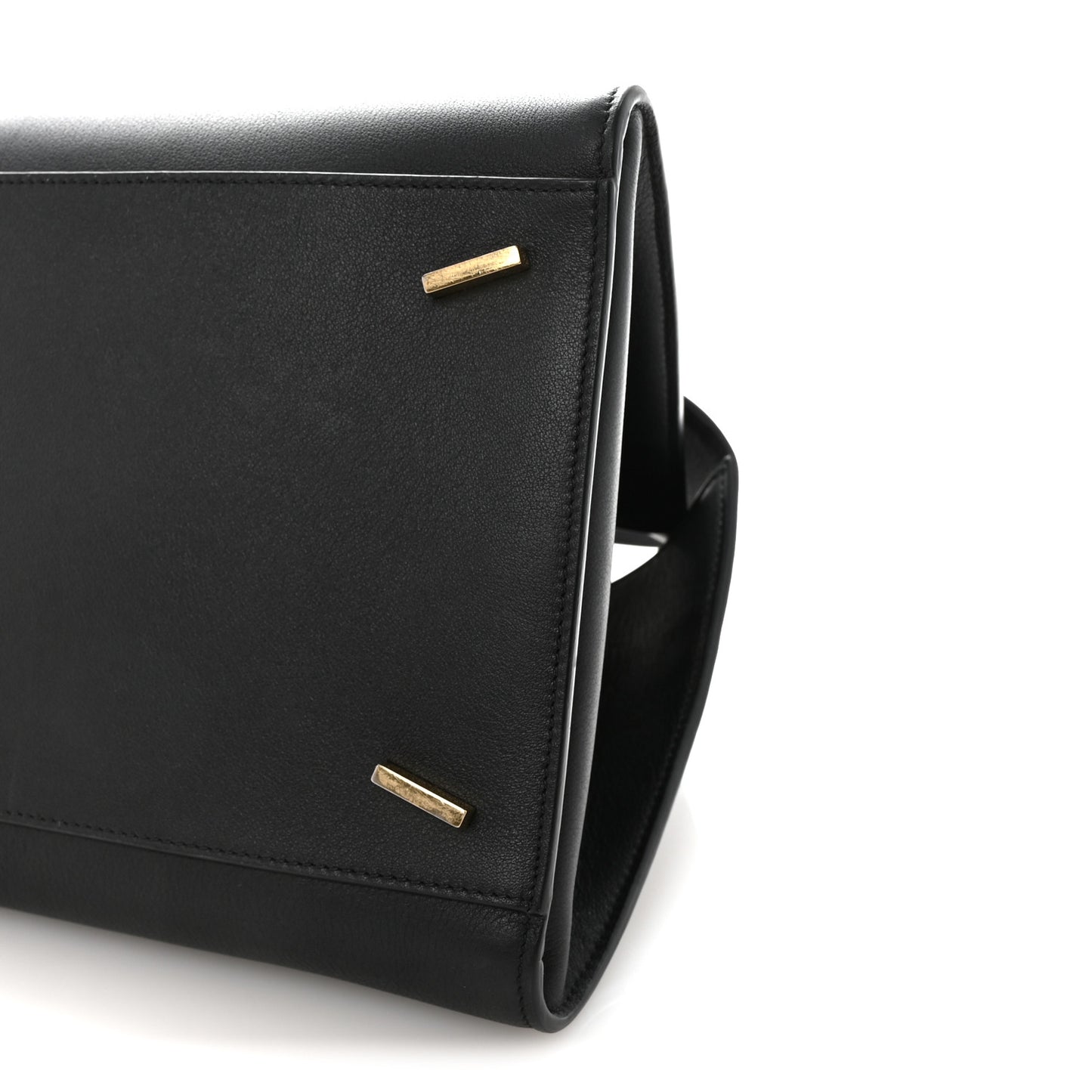 Calfskin Medium Hug Bag Black