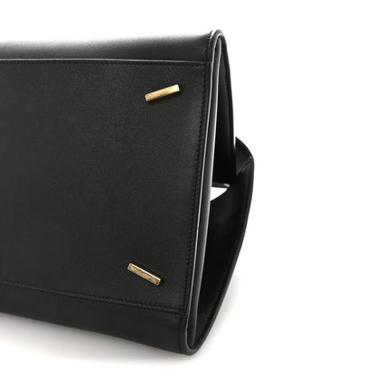 Salvatore Ferragamo Calfskin Medium Hug Bag Black 9 of 9
