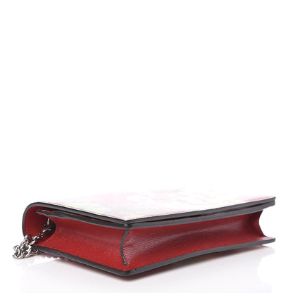 Gucci Calfskin Blooms Print Chain Wallet Romantic Cherry Multicolor 4 of 10