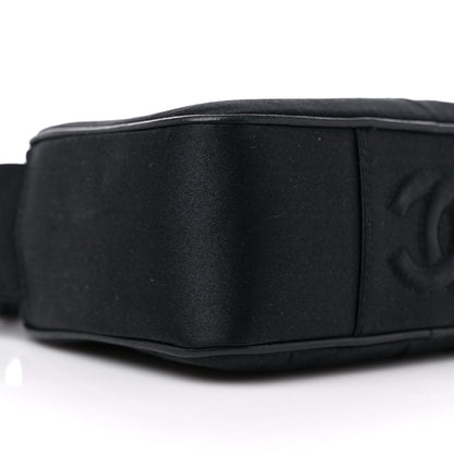 Chanel Satin Quilted Camellia Camera Case Black 17 of 22