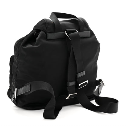 Prada Tessuto Nylon Saffiano Medium Backpack Black 3 of 10