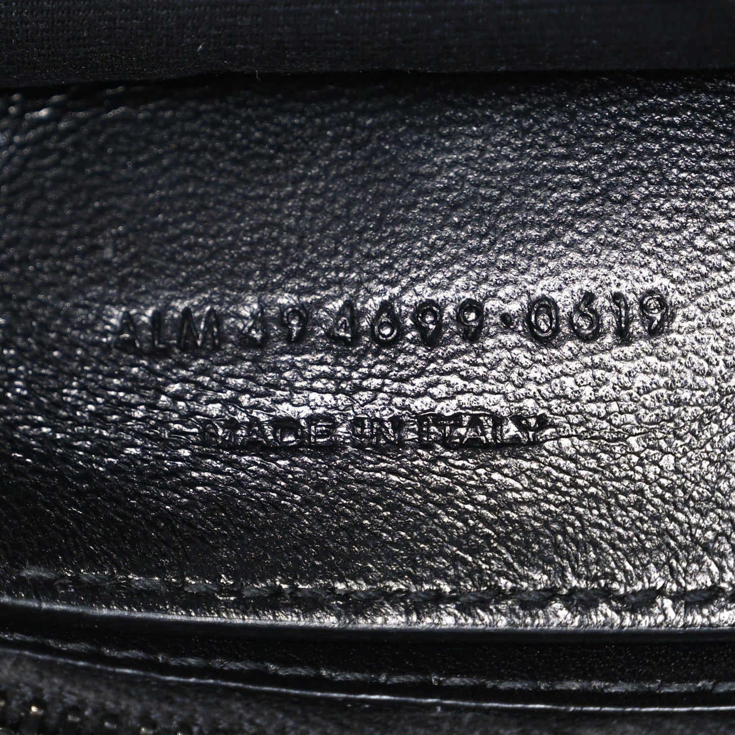 Calfskin Y Quilted Monogram Monochrome Small Loulou Chain Satchel Black