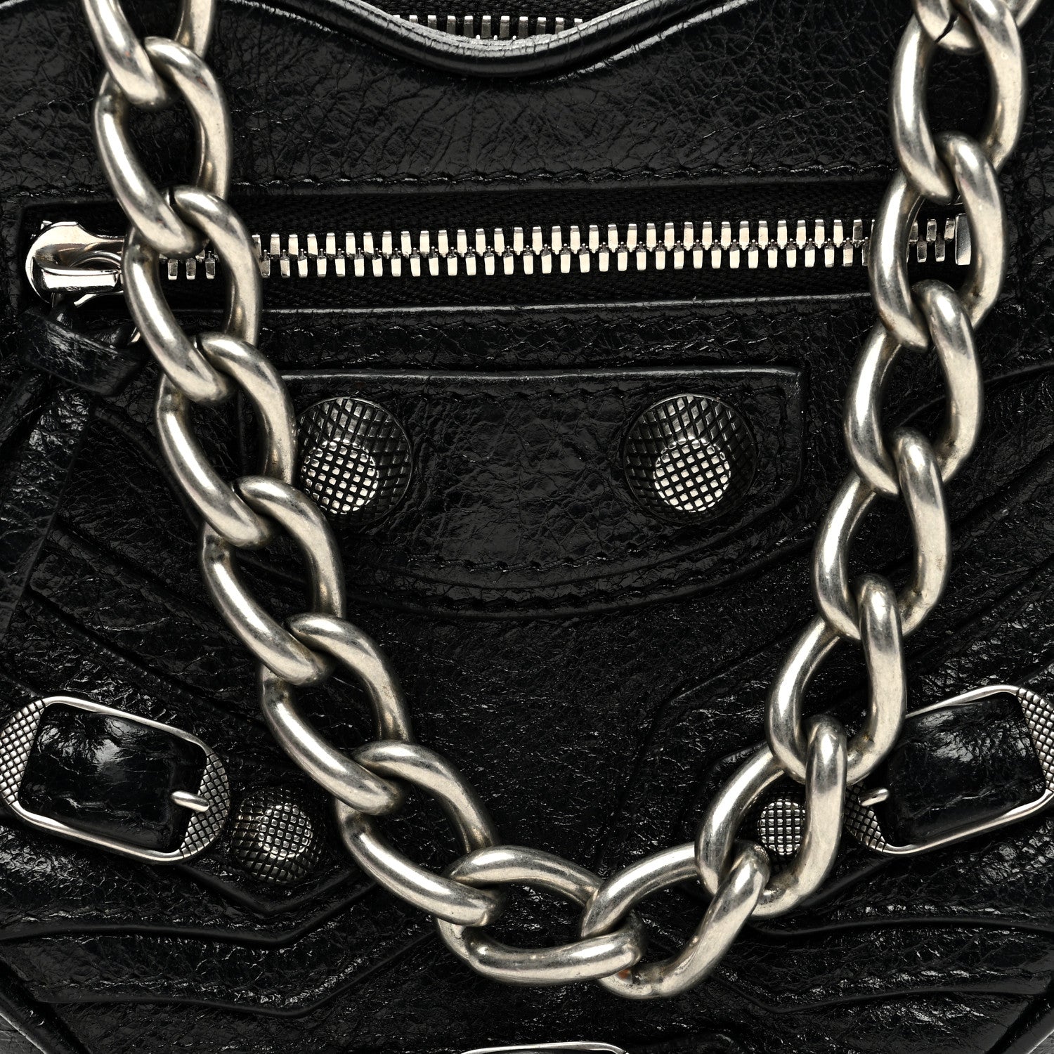 Balenciaga Agneau Arena Mini Le Cagole Heart Bag Black 8 of 9