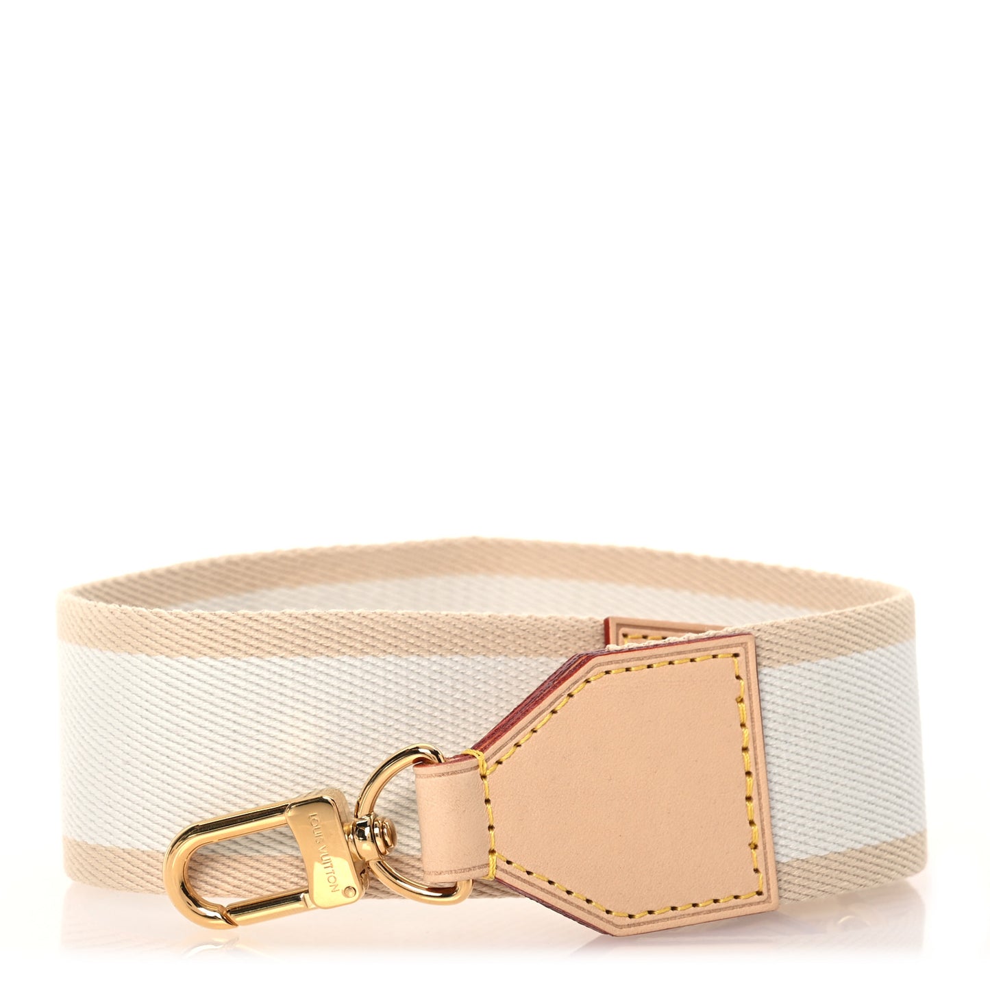 Jacquard Monogram Vibe LV Shoulder Strap Beige White