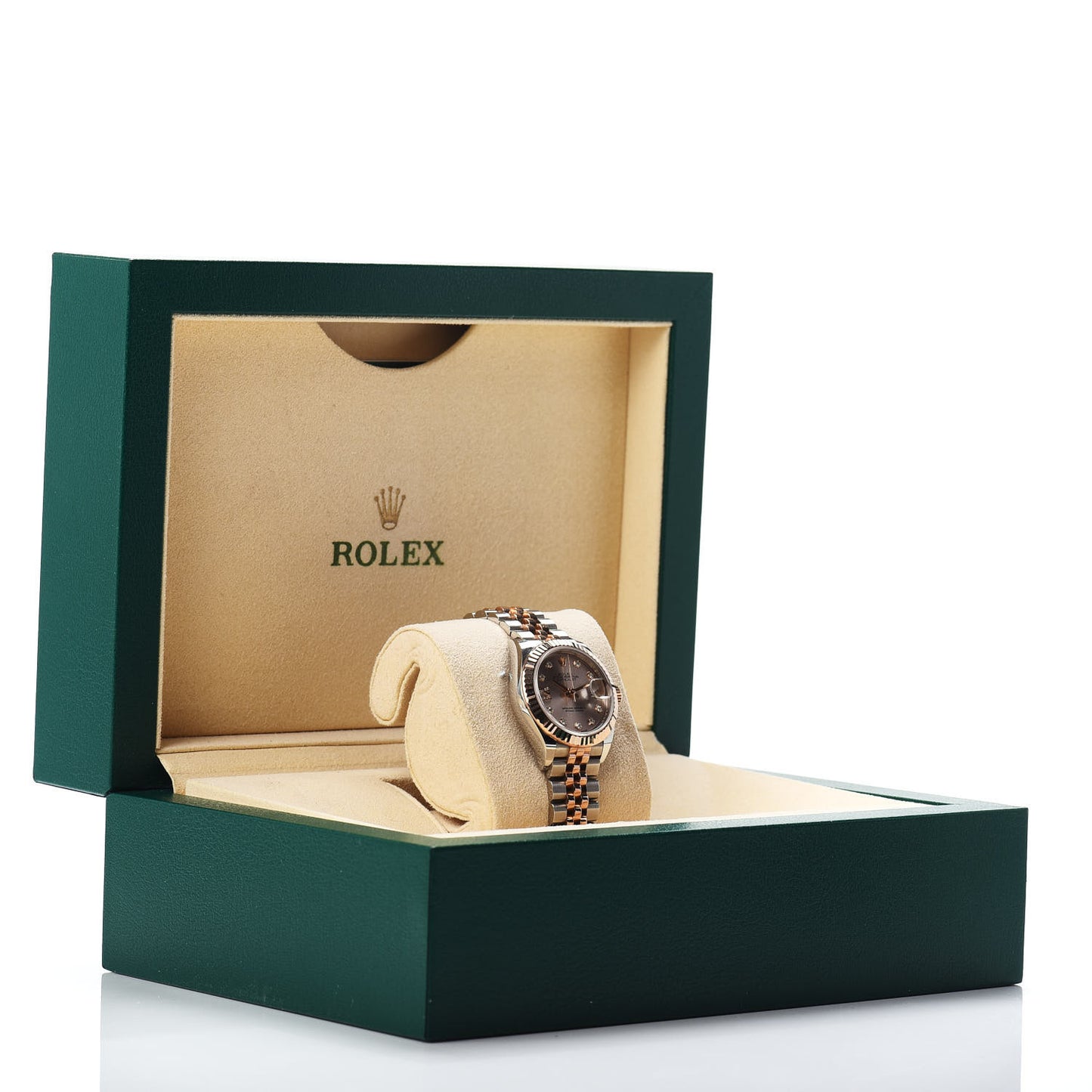 Stainless Steel 18K Everose Gold Diamond 28mm Oyster Perpetual Datejust Watch Sundust 279171
