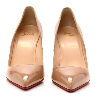 Christian Louboutin Patent Pigalle Follies 85 Pumps 39.5 Nude 3 of 9