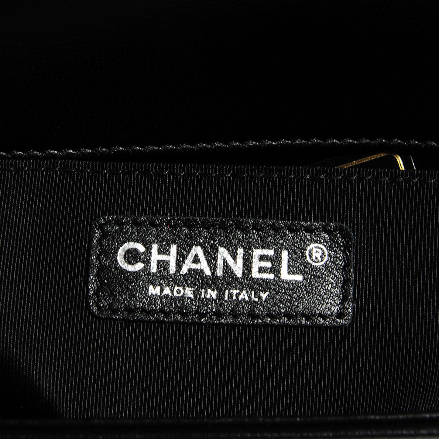 Lambskin Quilted Medium Boy Flap Black