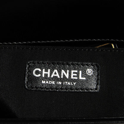 Chanel Lambskin Quilted Medium Boy Flap Black 8 of 9